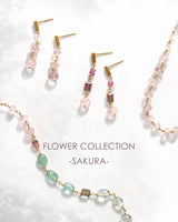 luxe Essence ピアス モルガナイト&ピンクサファイア