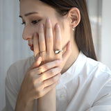 Steady フープピアス wide