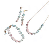 luxe Essence ロングピアス アクアマリン&ベリル【完売】