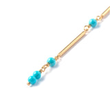 Flow ピアス ロング ターコイズ【Final offer】