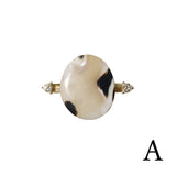 l'unique リング オーバル シェル&ダイヤモンド #1【11号】