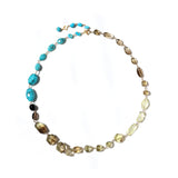 luxe Essence ネックレス ターコイズ&オリーブクォーツ【完売】