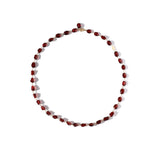 luxe Essence ネックレス ガーネット ツイスト&オーバル