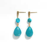 luxe Chance ショートピアス Turquoise Edition