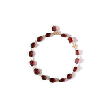 luxe Essence ブレスレット ガーネット ツイスト&オーバル