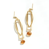 luxe ピアス アールデコ シトリン【Final offer】