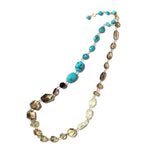 luxe Essence ネックレス ターコイズ&オリーブクォーツ【完売】