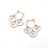 luxe パターンピアス ベビーパール シルバー【オーダー制作】