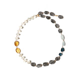 luxe Essence ネックレス ブラックルチルクォーツ&ロンドンブルートパーズ【完売】