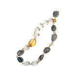 luxe Essence ブレスレット ブラックルチルクォーツ&ロンドンブルートパーズ【完売】