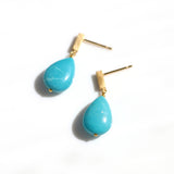 luxe Essence ショートピアス ターコイズ ドロップ