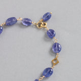 luxe Essence ブレスレット デュモルチェライトインクォーツ&タンザナイト blue