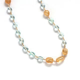 luxe Essence ネックレス アクアマリン&インペリアルトパーズ