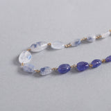 luxe Essence ブレスレット デュモルチェライトインクォーツ&タンザナイト white