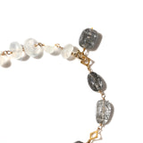 luxe Essence ブレスレット ブラックルチルクォーツ&ロンドンブルートパーズ【完売】