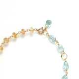 luxe Essence ブレスレット アクアマリン&インペリアルトパーズ Petit