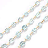 luxe Essence 三連ネックレス アクアマリン&インペリアルトパーズ