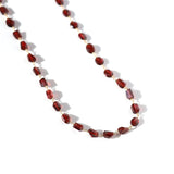 luxe Essence ネックレス ガーネット ツイスト&オーバル