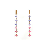 luxe Essence ロングピアス タンザナイト&ピンクスピネル