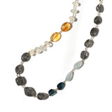 luxe Essence ネックレス ブラックルチルクォーツ&ロンドンブルートパーズ【完売】