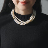 One of a kind Layered Pearl Necklace