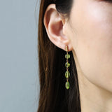 luxe Essence ロングピアス ペリドット 4stones