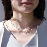 One of a kind ネックレス アクアマリン&トパーズ【完売】