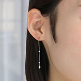 Flow ピアス ロング あこやパール【Final offer】