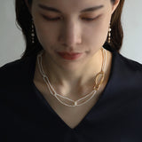 luxe Essence ロングピアス パール&ベビーパール