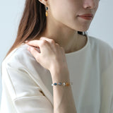 luxe Essence ブレスレット ブラックルチルクォーツ&ロンドンブルートパーズ【完売】