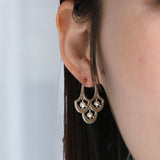 luxe パターンピアス ベビーパール シルバー【オーダー制作】