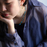 luxe Essence ネックレス ターコイズ&オリーブクォーツ【完売】