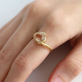 【受注生産】Hug リング オレゴンサンストーン