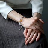 luxe Essence ブレスレット ブラックルチルクォーツ&ロンドンブルートパーズ【完売】