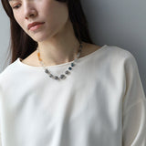 luxe Essence ネックレス ブラックルチルクォーツ&ロンドンブルートパーズ【完売】