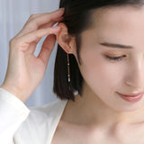 Flow ピアス ロング あこやパール【Final offer】