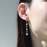 luxe Essence ロングピアス アクアマリン&ベリル【完売】