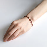 luxe Essence ブレスレット ガーネット ツイスト&オーバル