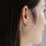 luxe パターンピアス ベビーパール シルバー【オーダー制作】