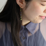 luxe Essence ロングピアス ペリドット&アイオライト
