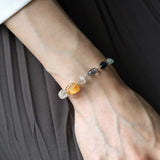 luxe Essence ブレスレット ブラックルチルクォーツ&ロンドンブルートパーズ【完売】