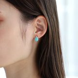 Swing ピアス ターコイズ オーバル