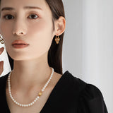 luxe パターンピアス ベビーパール ゴールド【オーダー制作】