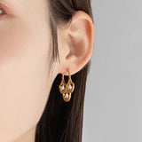 luxe パターンピアス ベビーパール ゴールド【オーダー制作】