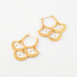 luxe パターンピアス ムーンストーン【オーダー制作】