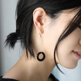 コルネ ガラス サークルピアス 18金 ハスナ HASUNA エシカルジュエリー