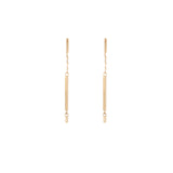 ロングピアス シングル 18金 ハスナ HASUNA エシカルジュエリー