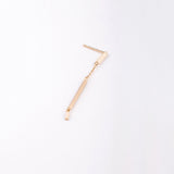 ロングピアス シングル 18金 ハスナ HASUNA エシカルジュエリー