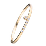 ダイヤモンド スタッキングリング 重ねづけ 18金 ハスナ HASUNA エシカルジュエリー