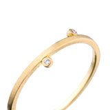 ダイヤモンド スタッキングリング 重ねづけ 18金 ハスナ HASUNA エシカルジュエリー